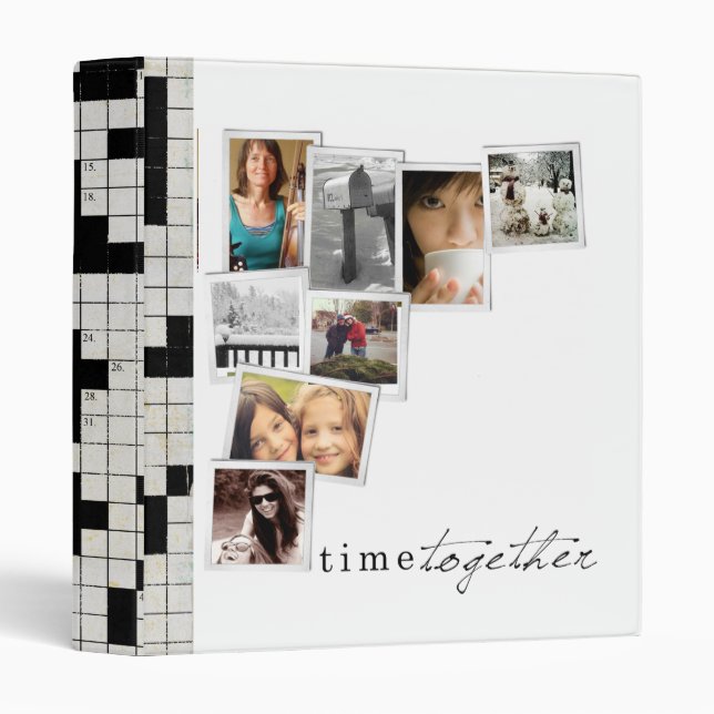 time together photo collage binder (Front/Spine)