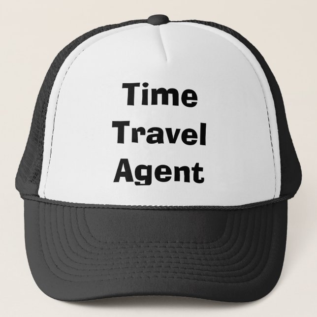 Time Travel Agent Trucker Hat (Front)