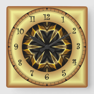 Time Travel ~ Avant-Garde Design PTW 01 ~ Square Wall Clock