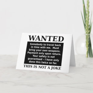 Time Travel Belated Birthday Card Funny Humour