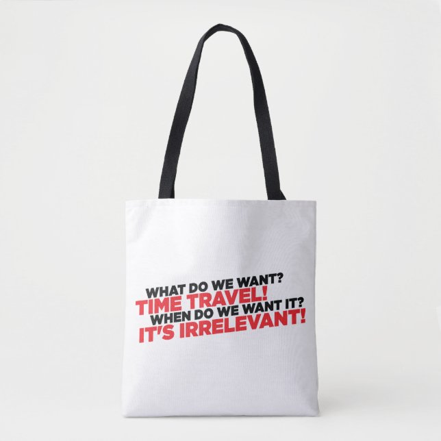 Time Travel Tote Bag (Front)