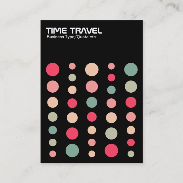 Time Travel v1.2 - Colours 01 Business Card (Front)
