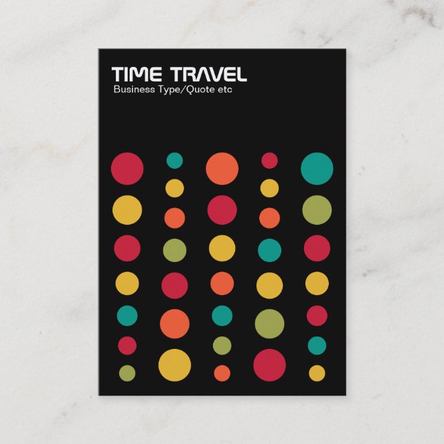 Time Travel v1.2 - Colours 02 Business Card (Front)