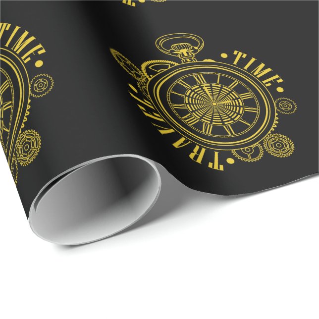 Time Travel Wrapping Paper (Roll Corner)