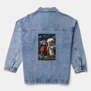 Time-Traveling Mice: Back to the Future Denim Jacket