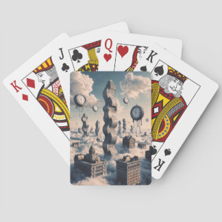 Time Twisted Cityscape Playing Cards