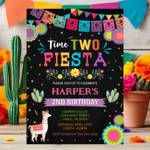 Time Two Fiesta Invitation d'anniversaire Mexica