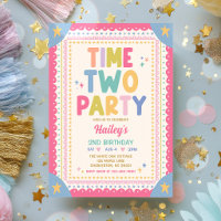 Time Two Party Whimsical Girl 2nd Birthday Party