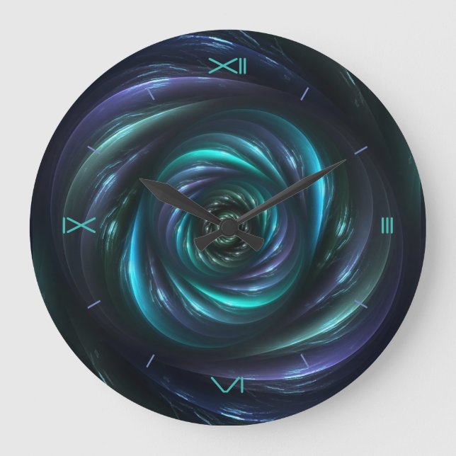 Time Warp Digital Art Wall Clock (Front)