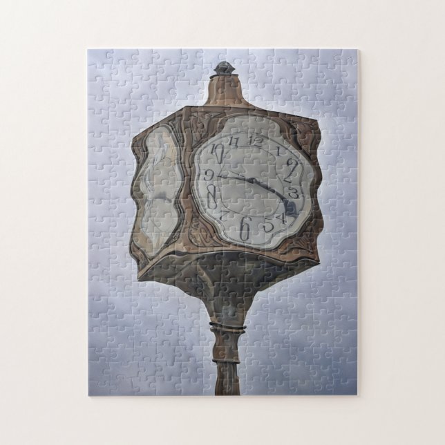 Time Warp Vintage Clock Art Puzzle (Vertical)