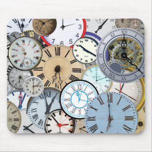 Time Watches and Clocks Mouse Pad