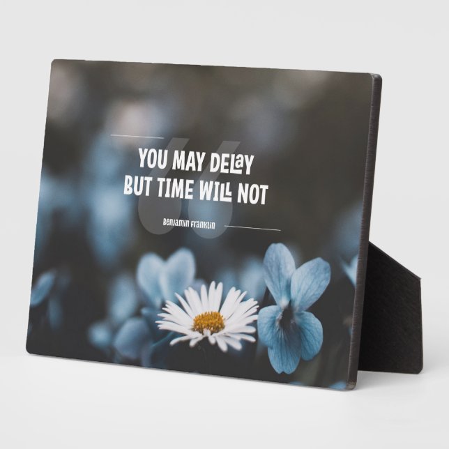 Time Will Not Plaque (Side)