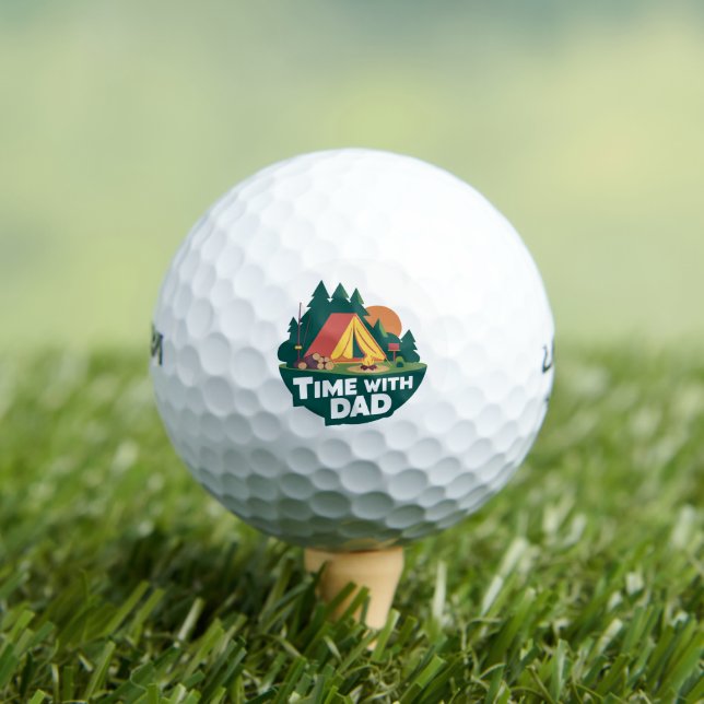 Time With Dad - Father's Day Golf Balls (Insitu Tee)