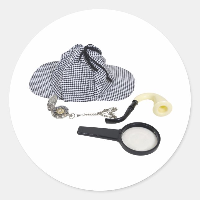 TimeForDetective050110 Classic Round Sticker (Front)