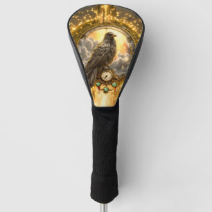Timekeeper Raven – Gothic Clockwork Golf Head Cover