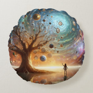 Timekeepers' Grove Round Pillow