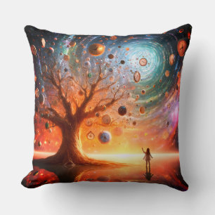 Timekeepers' Grove Throw Pillow