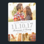 Timeless 3-Photo Save The Date<br><div class="desc">Showcase your favourite photos from your engagement in style with this 3-photo save the date template.</div>