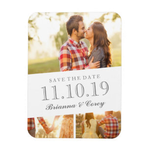 Timeless 3-Photo Save The Date Magnet