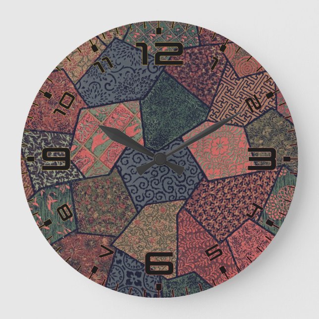 Timeless Allure: Vintage Polygonal Clock (Front)