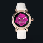 Timeless Anniversary Gift for Her - Velvet Rose Watch<br><div class="desc">This timepiece is a moonlit sonata for the wrist – a timeless anniversary gift for her that whispers elegance. Eternal Rose: A deep crimson bloom etched on an obsidian-black dial, its petals suspended in perpetual bloom – the ultimate valentine's day surprise for those who measure love in heartbeats, not seconds....</div>