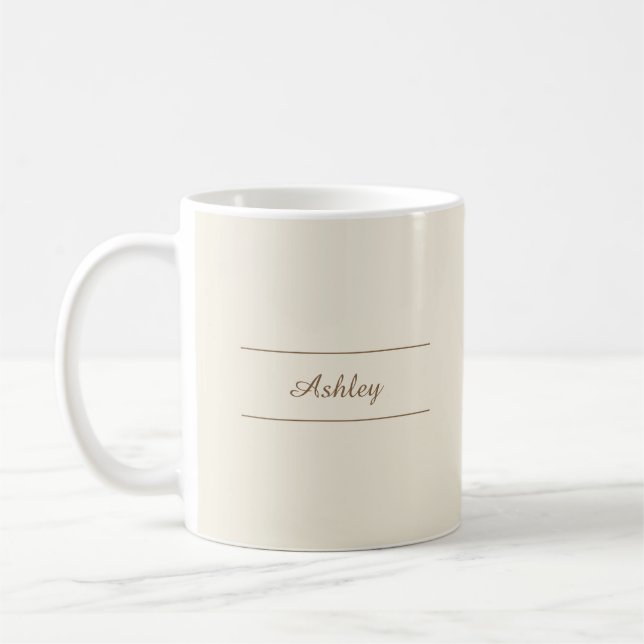 Timeless - Antique Mug de nom blanc (Gauche)