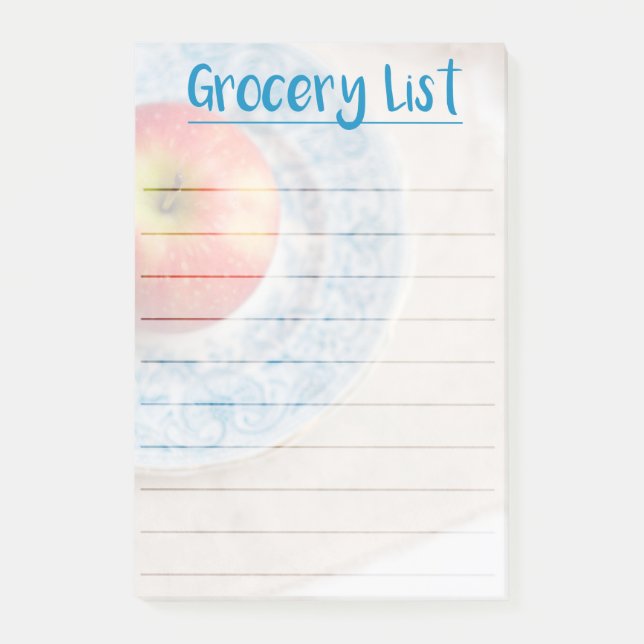 Timeless Apple - Grocery List Post-it Notes (Front)
