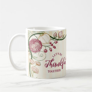Timeless Art Nouveau Thanksgiving Dinner Coffee Mug