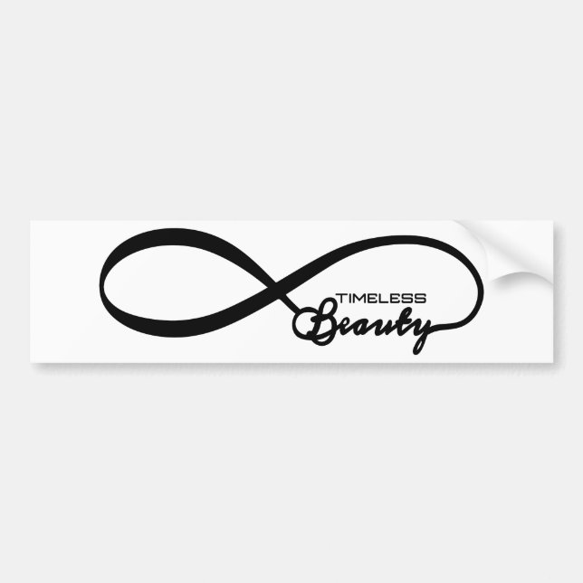 Timeless Beauty Infinite Bumper Sticker (Front)
