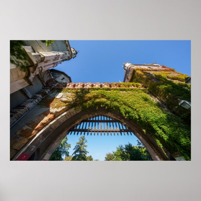Timeless Beauty - Vajdahunyad Castle's Portcullis Poster (Front)