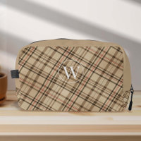 timeless beige pattern monogram plaid 