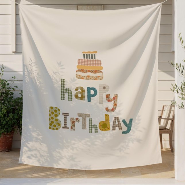 Timeless Birthday Banner, Personalized Bday Backdr Tapestry (Creator Uploaded)