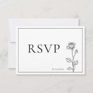 Timeless Bloom with song request RSVP Card