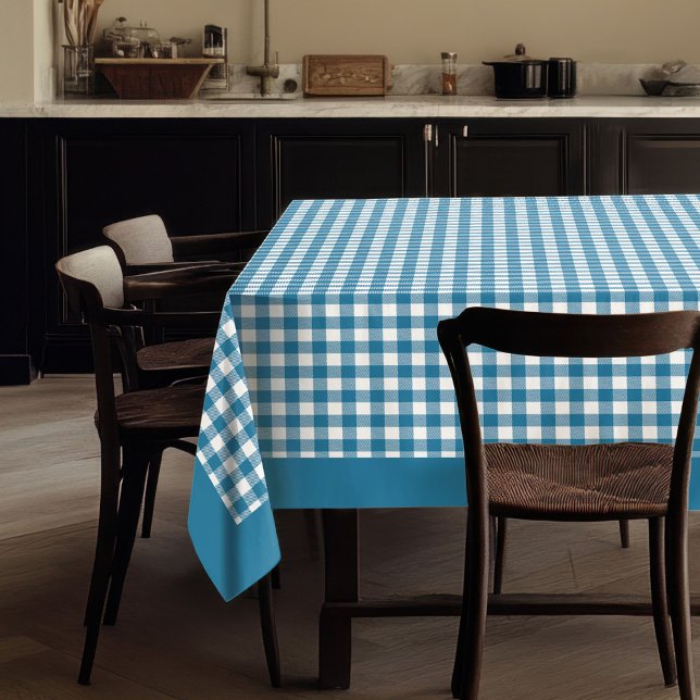 Timeless Blue Plaid Tablecloth for Cozy Meals (Timeless Blue Plaid Tablecloth for Cozy Meals)