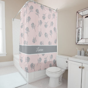 Timeless Botanical Bloom Soft Pink Monogram