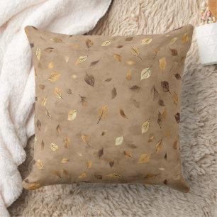 Timeless Botanical – Leaf in Warm Neutrals (4) Throw Pillow
