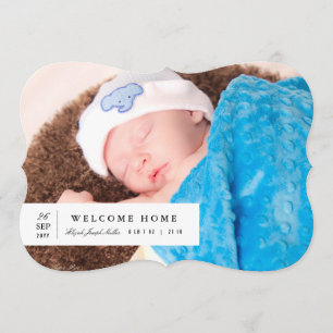 Timeless Charm Birth Announcement