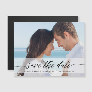 Timeless Chic Save the Date Photo Announcement