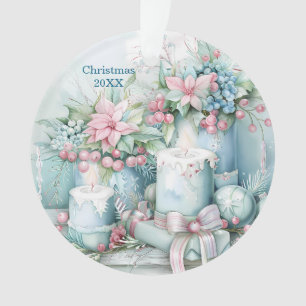 Timeless Christmas Keepsake–Vintage Pastel Design Ornament