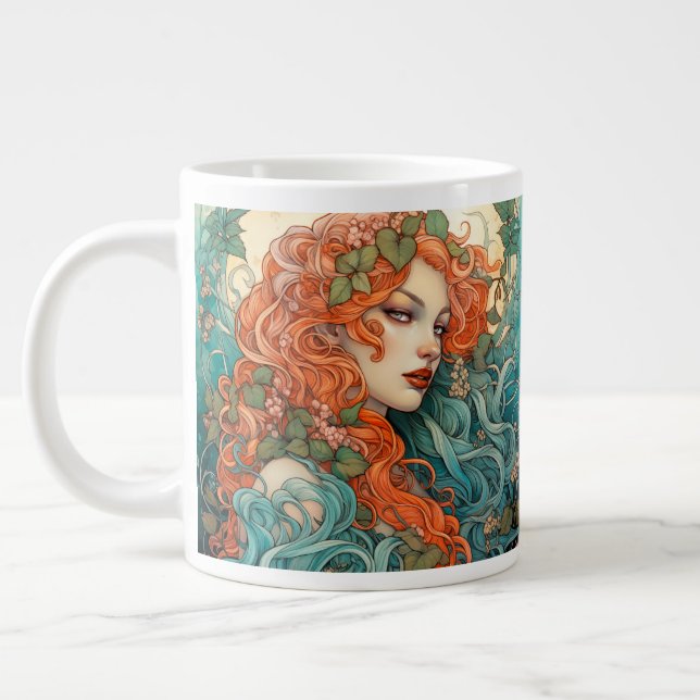 Timeless Classic, Valentine's Large Coffee Mug (Left)