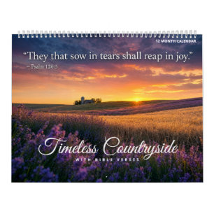 Timeless Countryside Calendar - With Bible Verses
