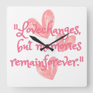 Timeless Echoes Square Wall Clock
