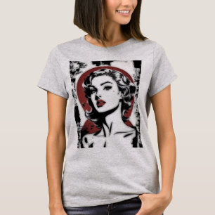 Timeless Elegance: Film Noir Femme Tee
