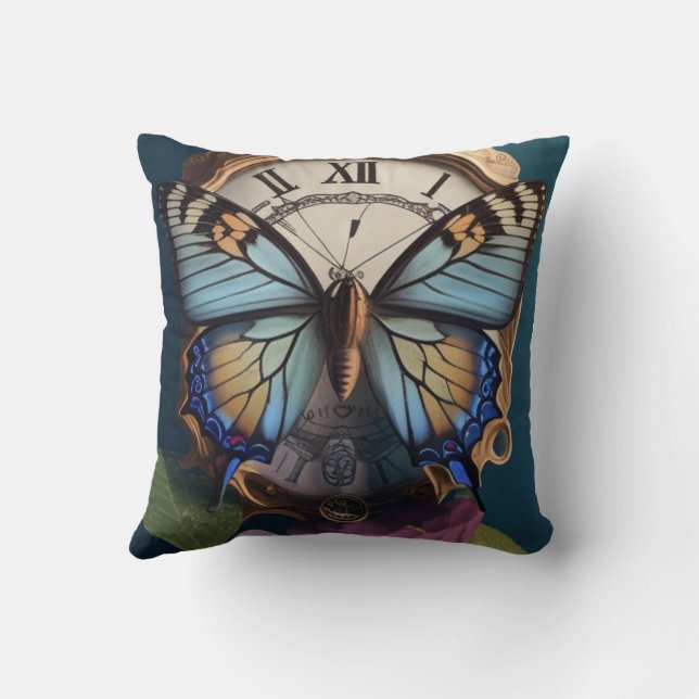 Timeless Elegance & Nature-Inspired cushio desgine Throw Pillow (Back)