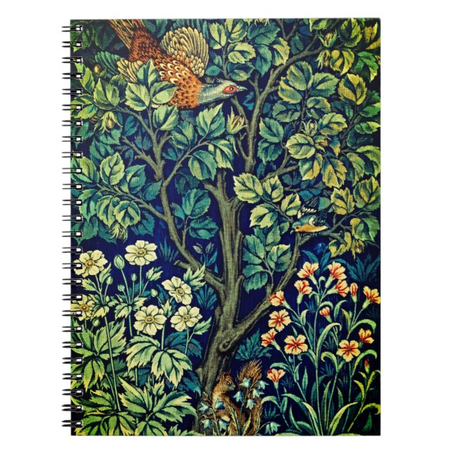 Timeless Elegance: Pheasant - Colourful Vintage Ar Notebook (Front)