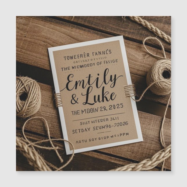 Timeless Elegance Wedding Invitation (Front)