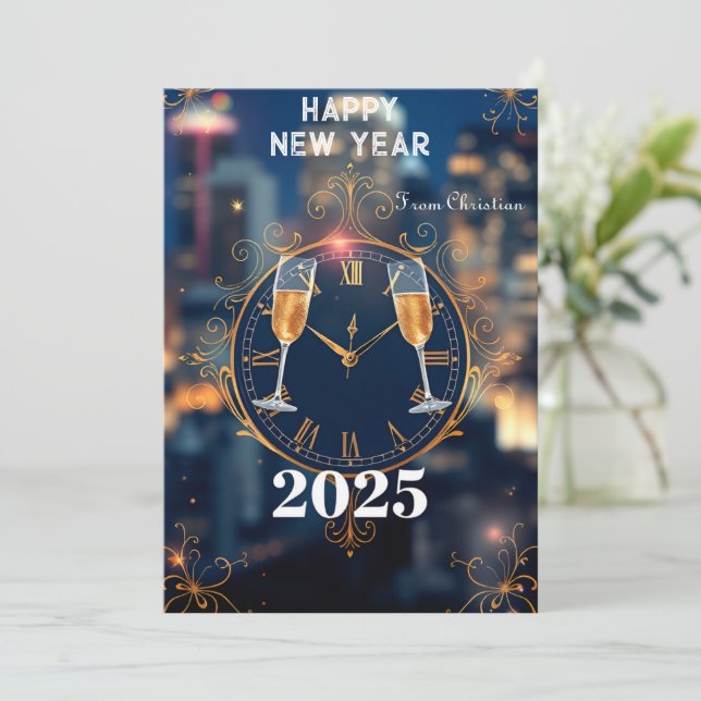 Timeless Elegance: Welcome 2025 Invitation (Standing Front)