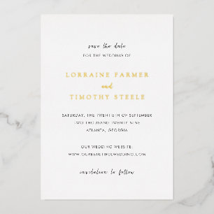 Timeless Elegant Wedding Save the Date