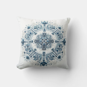 Timeless Embroidery Throw Pillow