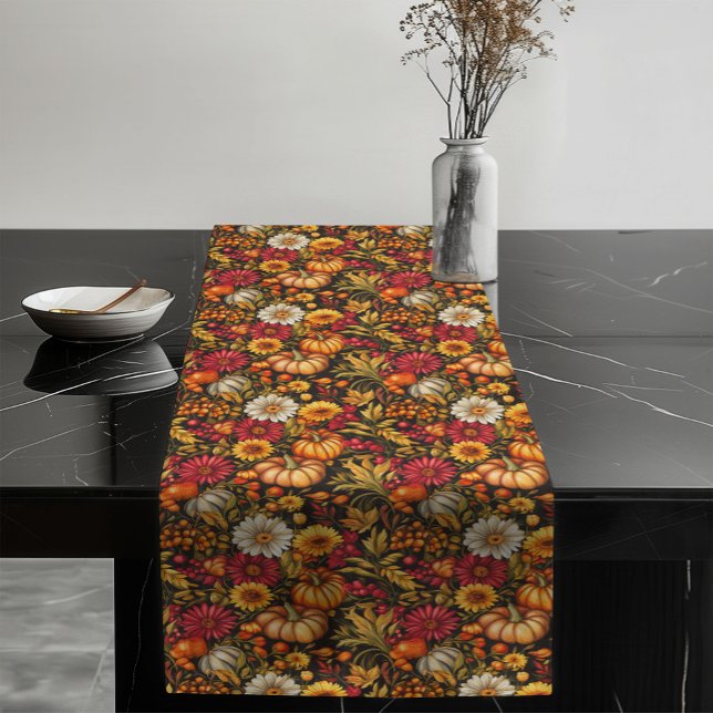 Timeless Fall Floral Table Runner Warm Earthy Tone (Timeless Fall Floral Table Runner Warm Earthy Tone)